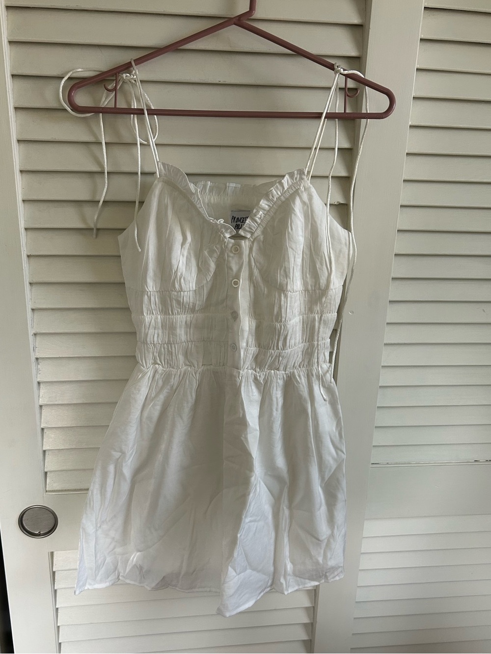 white princess polly mini dress